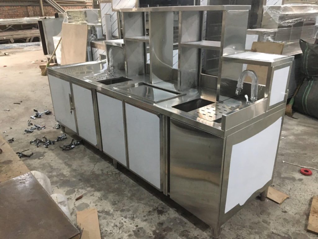 Ứng dụng gia công inox cho quán cafe 