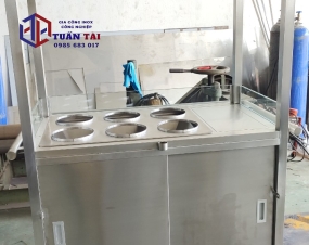 Xe Đẩy Há Cảo Inox