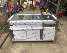 Tủ hâm nóng thức ăn Inox 4 khay