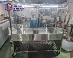 TỦ KÍNH INOX TREO BÁN THỊT VỊT
