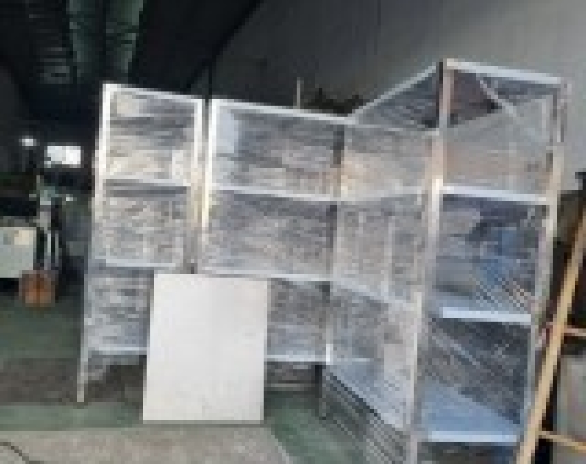 KỆ INOX 4 TẦNG PHẲNG 