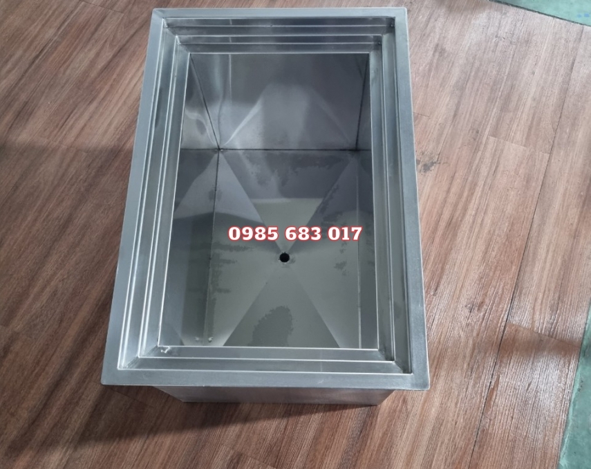 Thùng đựng đá inox âm bàn 