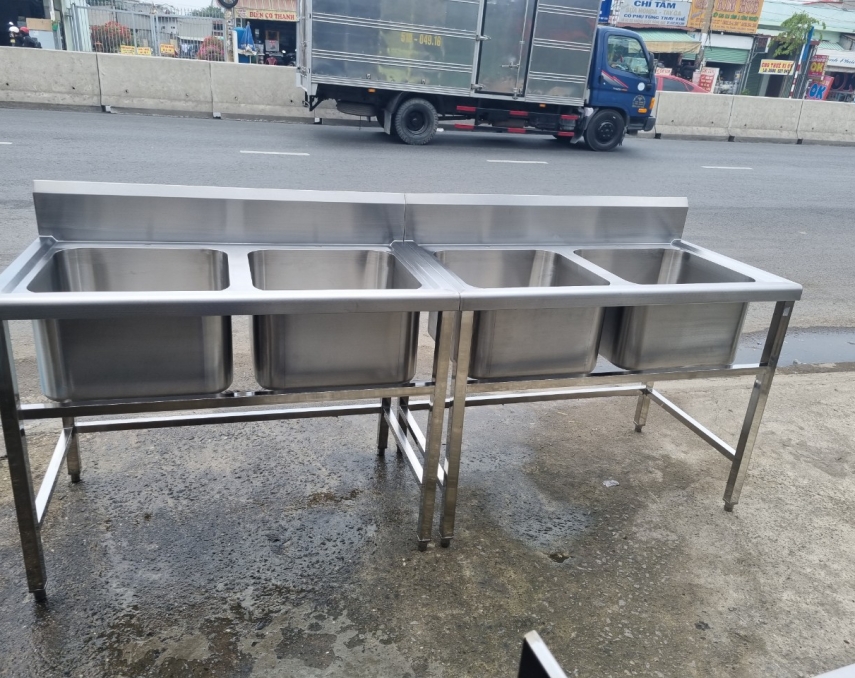 BỒN RỬA CHÉN CÔNG NGHIỆP 2 HỘC 