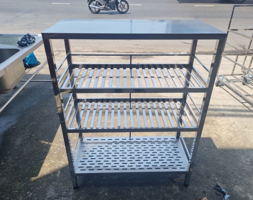 KỆ SONG INOX 4 TẦNG Ở BÌNH DƯƠNG 