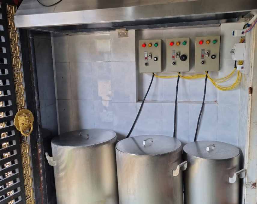 NỒI INOX  NẤU PHỞ CHÁO BẰNG ĐIỆN 120L, 100L, 80L